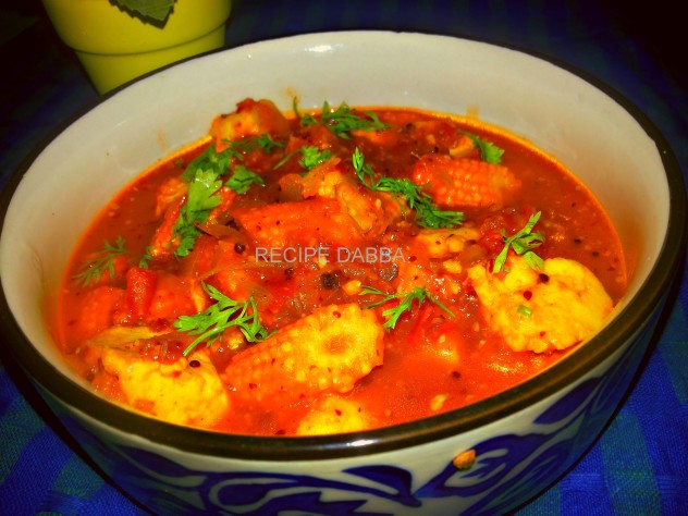Paneer Baby Corn Balchao
