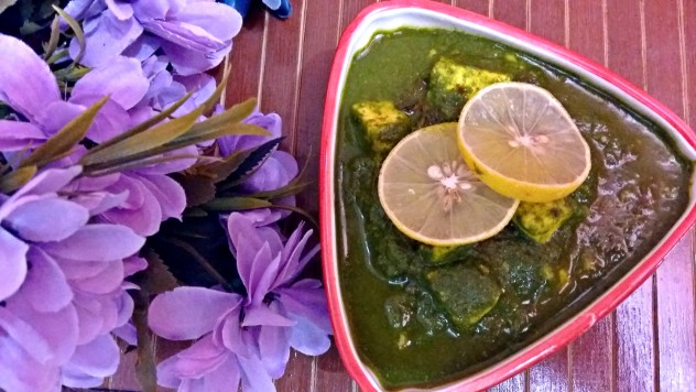 No Oil Palak Paneer