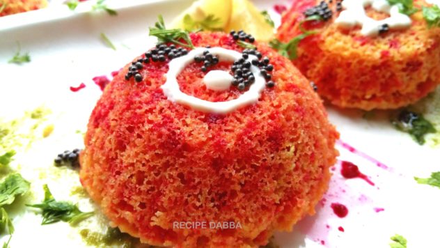 Beetroot Dhokla